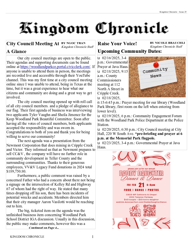 Image of Newsletter cover