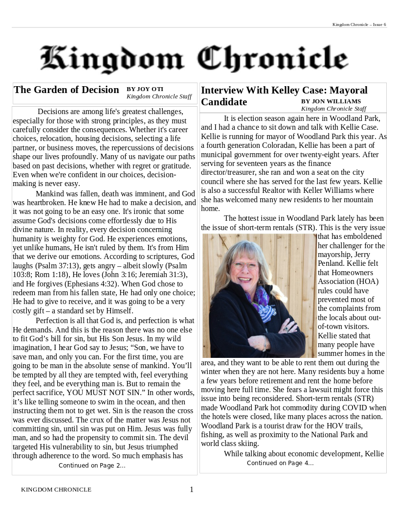 Image of Newsletter cover